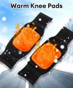 2 Pcs Warm Wool Knee Pads Super Elastic Knees Sleeves Support Protector