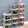 Foldable Shoe Rack, Folding Shoe Cabinet, Entryway Gadget Luxury Shoe Rack, Multi Layer Shoe Storage Rack, Household Storage Cabinet Economical Shoe Rack, X Shoe Rack.