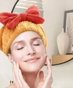 Microfiber Hair Drying Cap (Pack of 2)