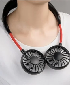 Rechargeable Potable Dual Head Neck Fan