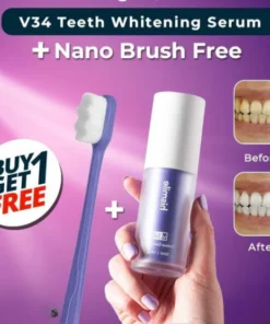 HiSmile v34 Color Corrector Serum-Instant Teeth Whitening ( Micro Nano Toothbrush Deal For Sensitive Gums Toothbrush Free)