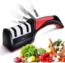 Techmanistan 3 Stage Professional Hand-Held Kitchen Knife Sharpener