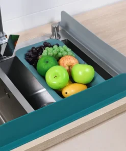 Silicone Sink Water Splash Guard With Suction for Kitchen & Bathroom Faucets